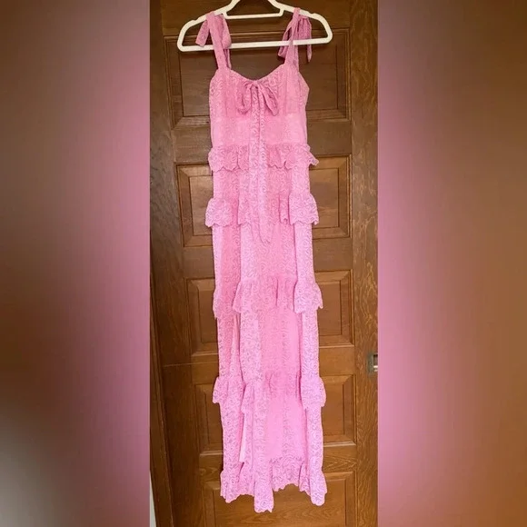 Show Me Your MuMu Monique Tie Maxi Dress 🎀 - Picture 3 of 8